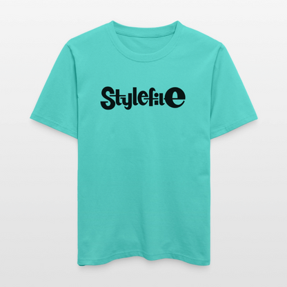 STYLEFILE Logo T-Shirt - pool blue