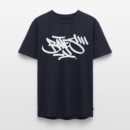 BATES - HandStyle Tag white T-Shirt - navy