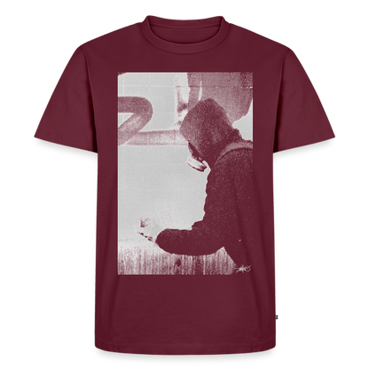 RUEDIONE - Stockholm Mask T-Shirt - burgundy
