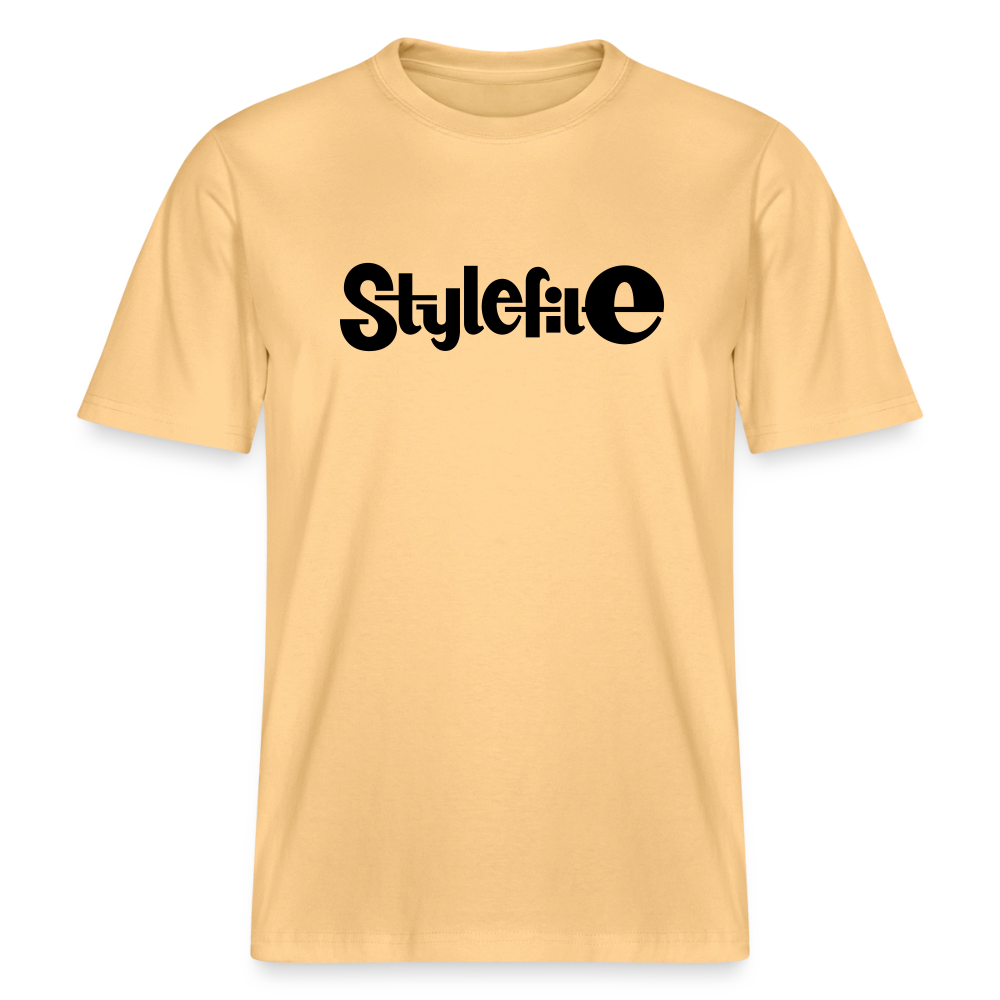 STYLEFILE Logo T-Shirt - washed yellow