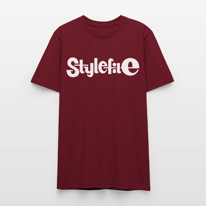 STYLEFILE Logo T-Shirt (Light) - burgundy