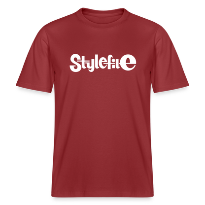STYLEFILE Logo T-Shirt - red earth