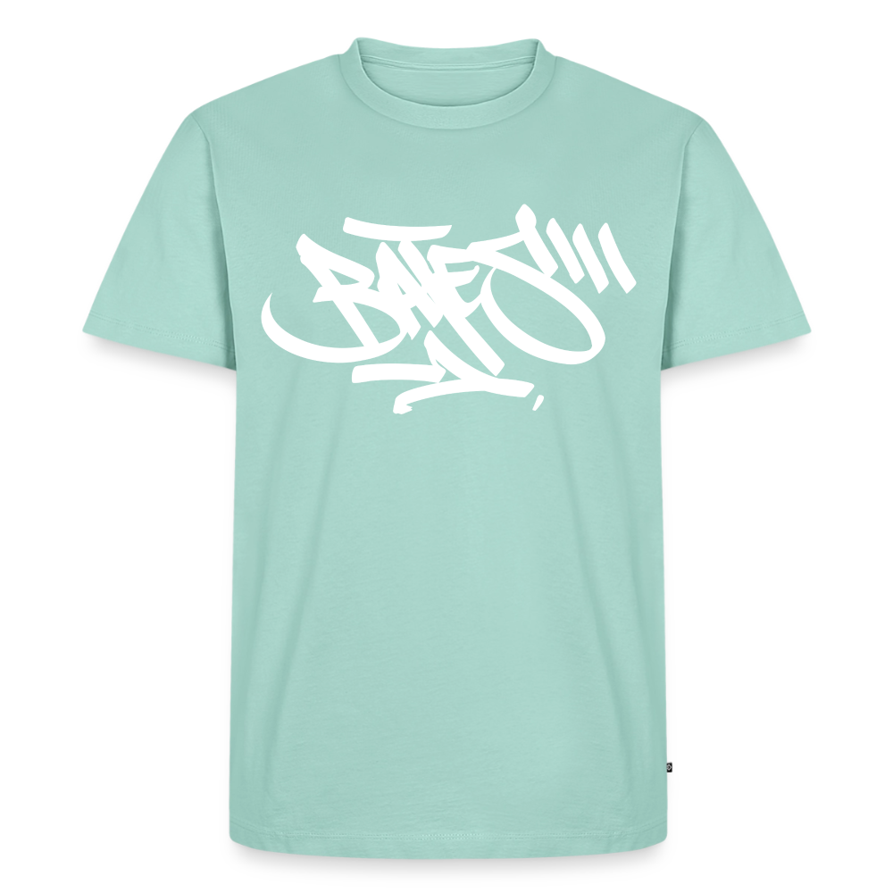 BATES - HandStyle Tag white T-Shirt - mint 
