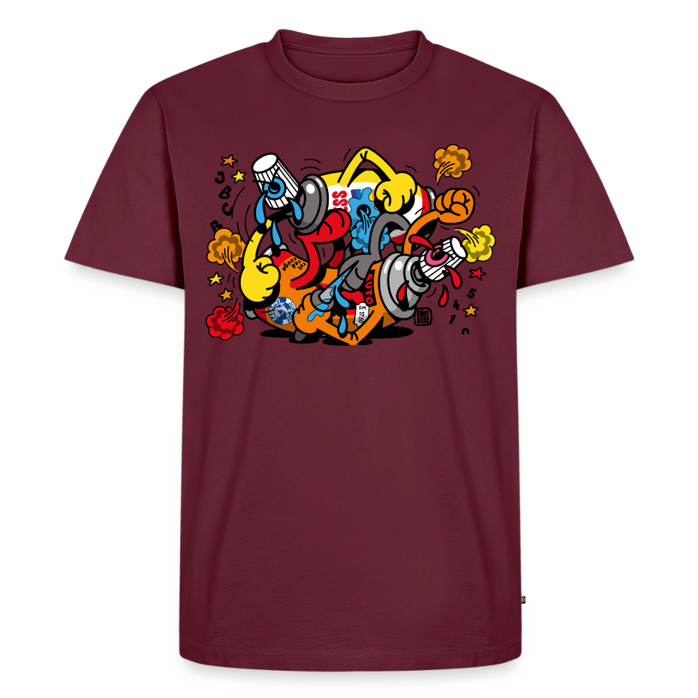 FLYING FORTRESS - Hoolicans T-Shirt - burgundy