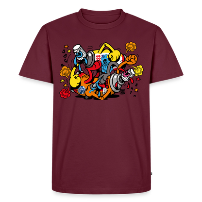 FLYING FORTRESS - Hoolicans T-Shirt - burgundy