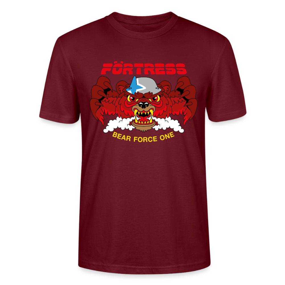 Bear Force One T-Shirt - burgundy