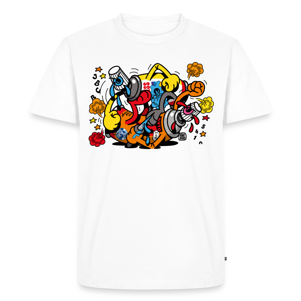 FLYING FORTRESS - Hoolicans T-Shirt - white