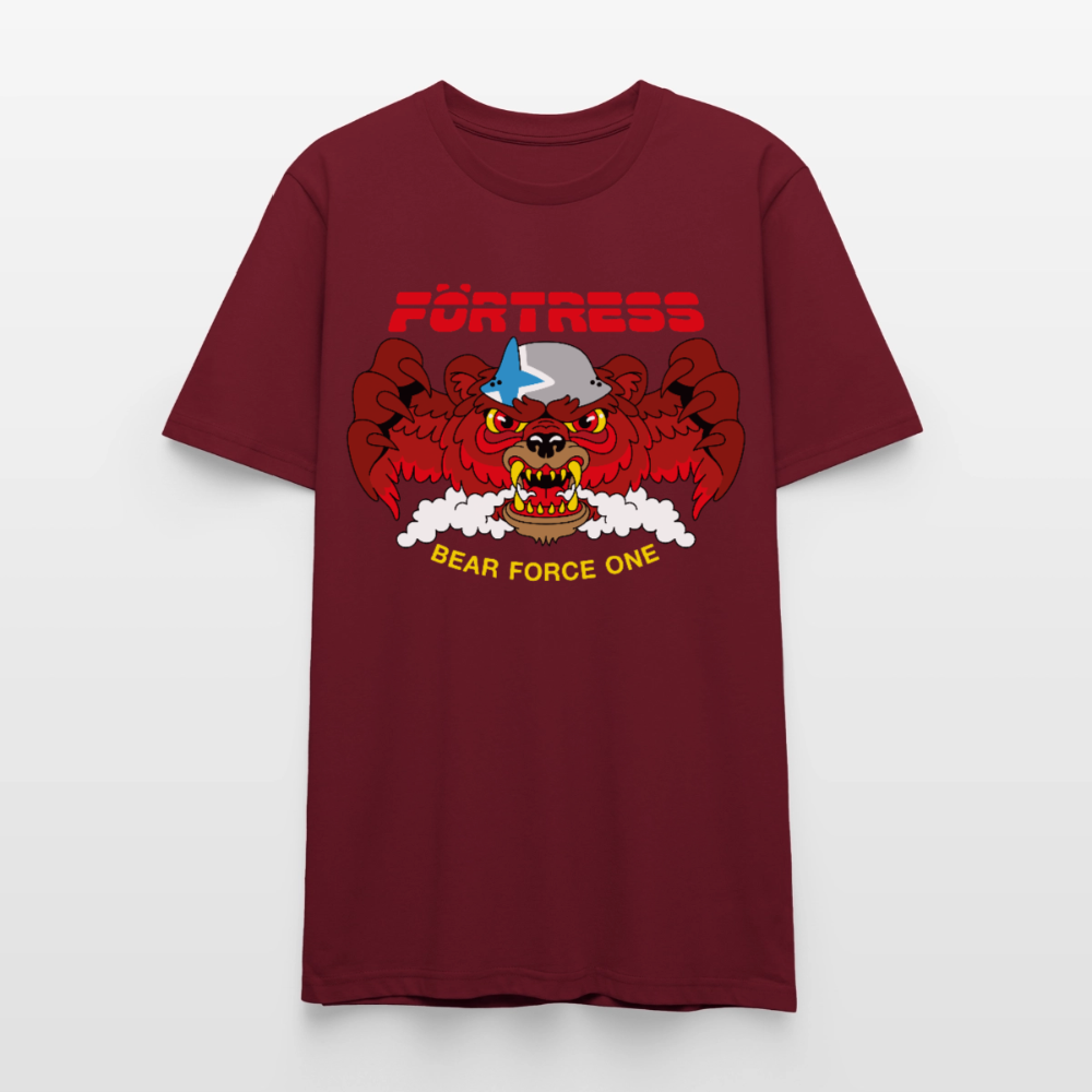 Bear Force One T-Shirt - burgundy