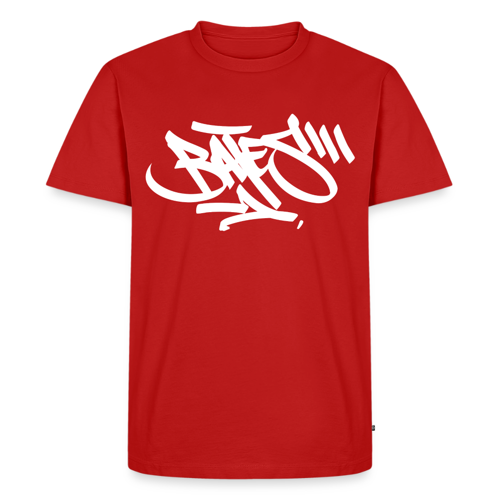 BATES - HandStyle Tag white T-Shirt - red