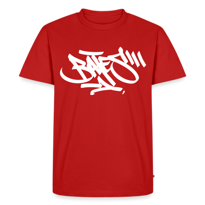 BATES - HandStyle Tag white T-Shirt - red