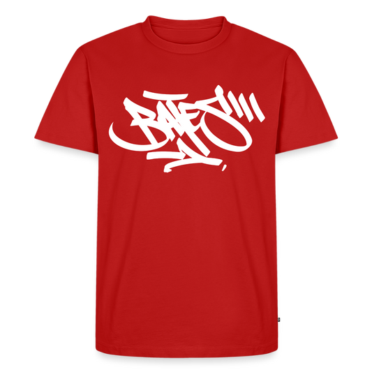 BATES - HandStyle Tag white T-Shirt - red