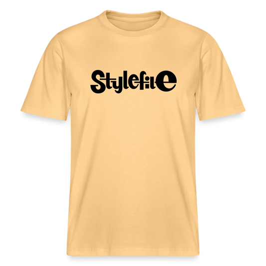 STYLEFILE Logo T-Shirt - washed yellow