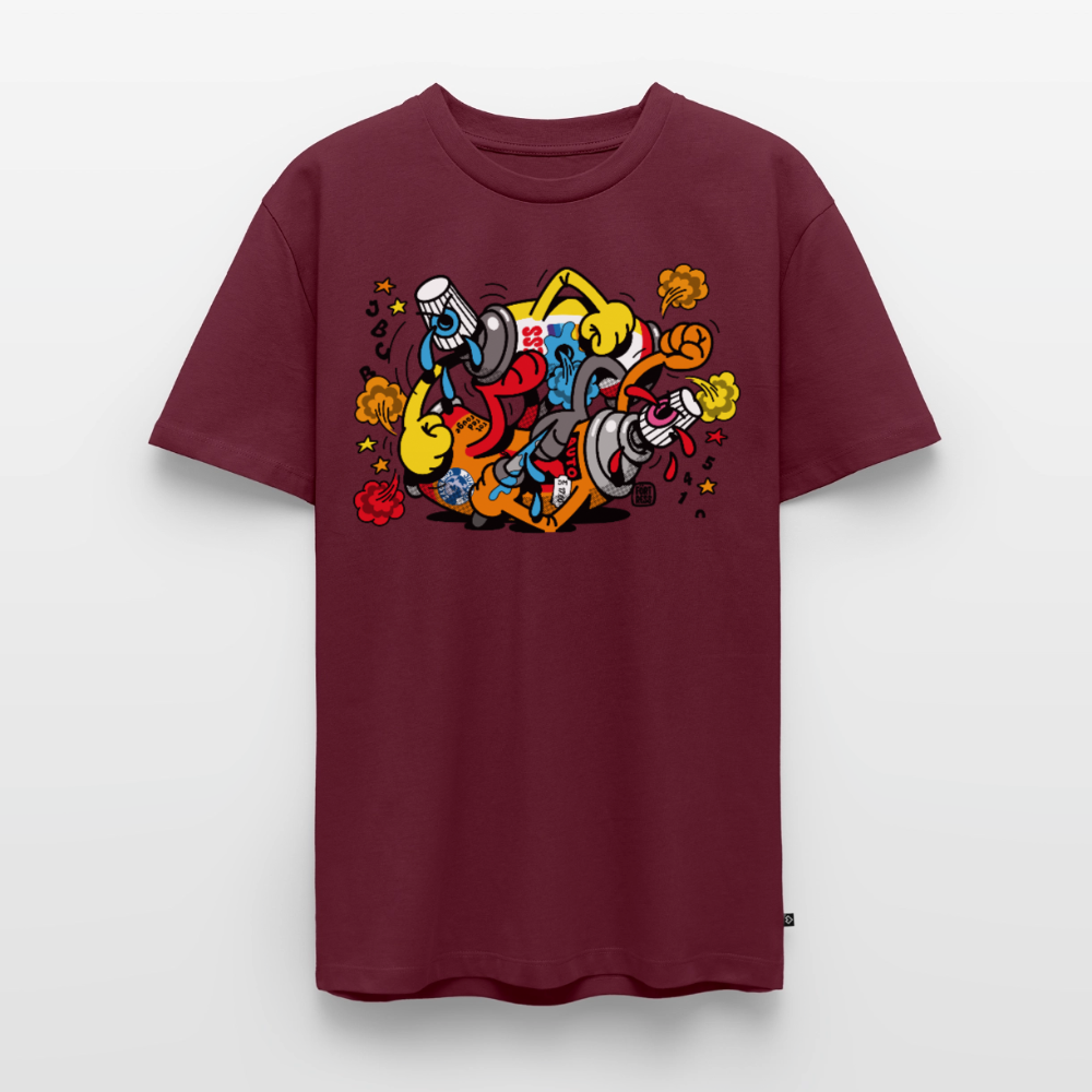 FLYING FORTRESS - Hoolicans T-Shirt - burgundy